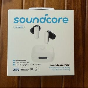 NIB Anker Soundcore P30i Earbuds - Black and White